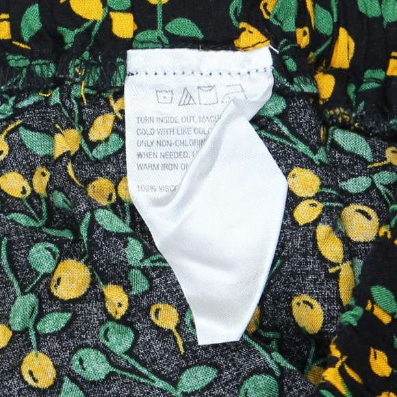 NWT Curations Women's Petite Tulip Hem Cropped Pants PXS Black Multi - Picture 4 of 6